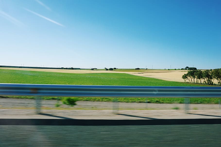 spain, madrid, sky, plant, sport, grass, nature, clear sky HD wallpaper
