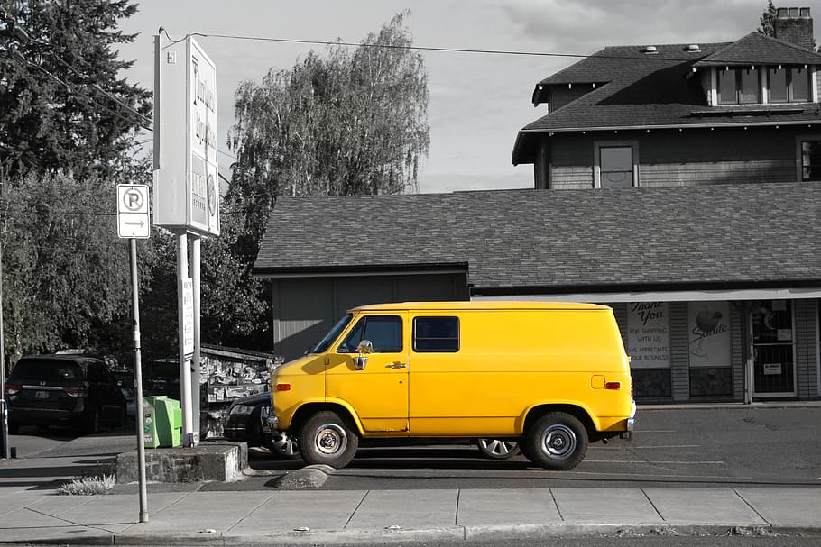 yellow, travel, van, mode of transportation, motor vehicle HD wallpaper