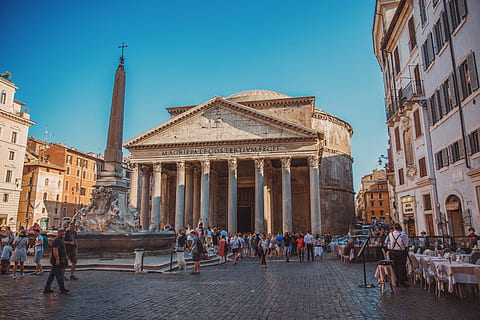 HD wallpaper: pantheon, oculo, rome, architecture, low angle view ...