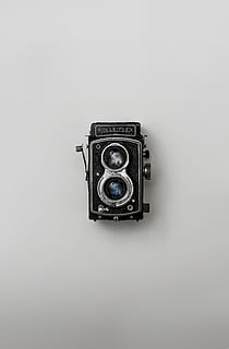 Black Rolleiflex Reel-to-reel Projector, analog, antique, camera HD wallpaper