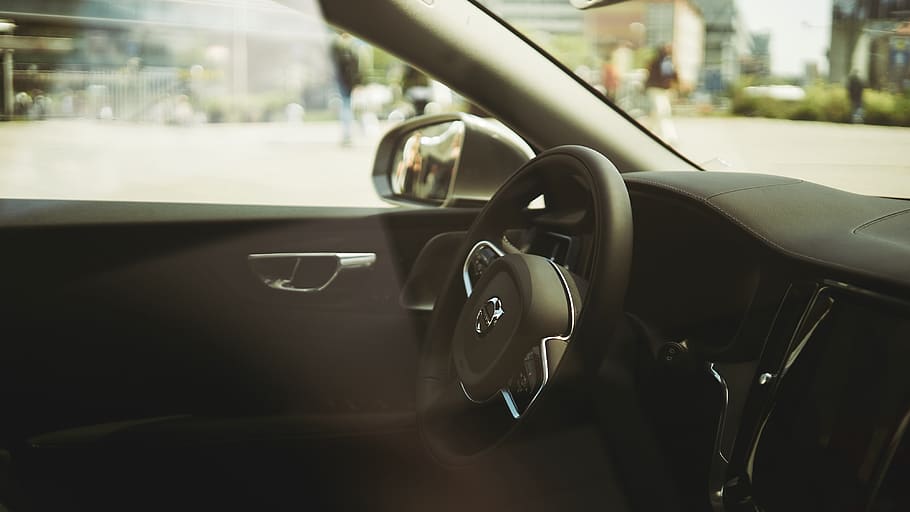 car, design, interior, steering wheel, bokeh, volvo, volvo v60 HD wallpaper