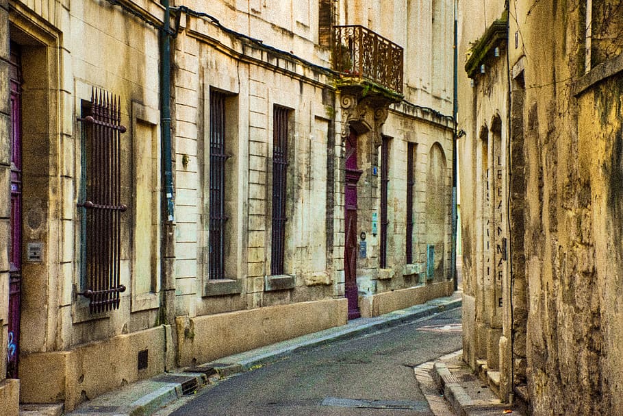 street scene, aix-en-provence, france, bouches-du-rhône, europe, HD wallpaper