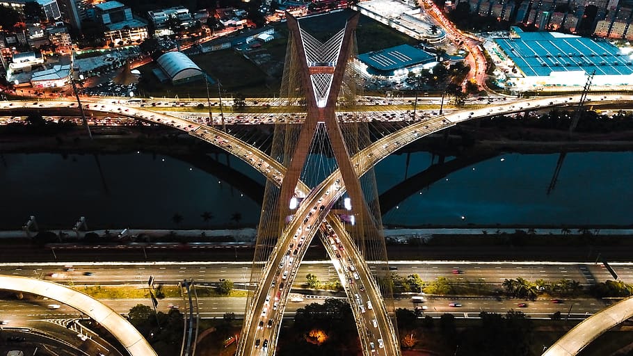 bridge, building, road, architecture, brazil, viaduto josé bonifácio coutinho nogueira HD wallpaper