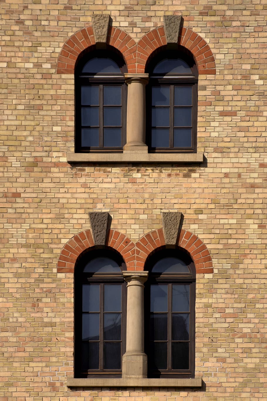 architecture, exterior, window, facade, building exterior, brick wall HD wallpaper