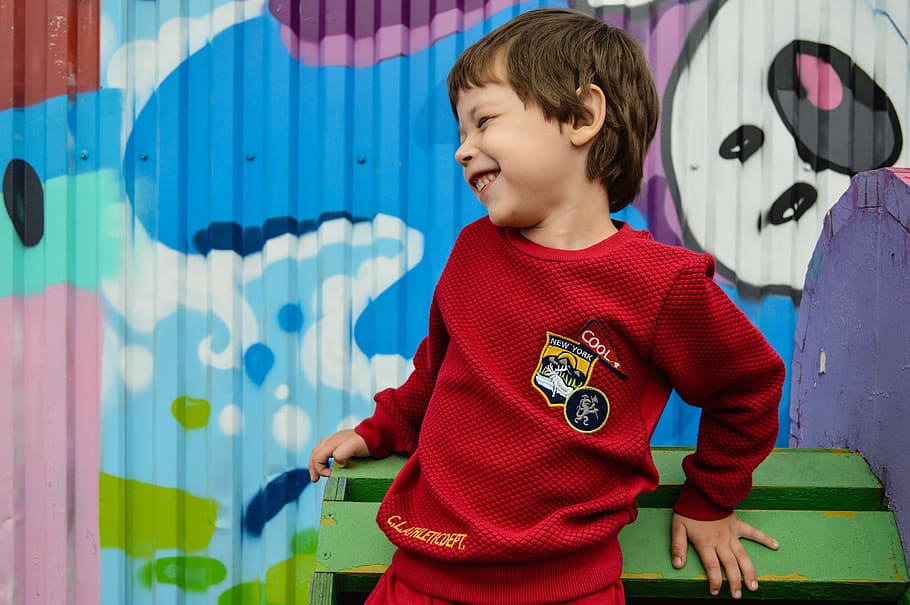 laughs, smiling, baby, boy, friendship, smile, happiness, kids HD wallpaper