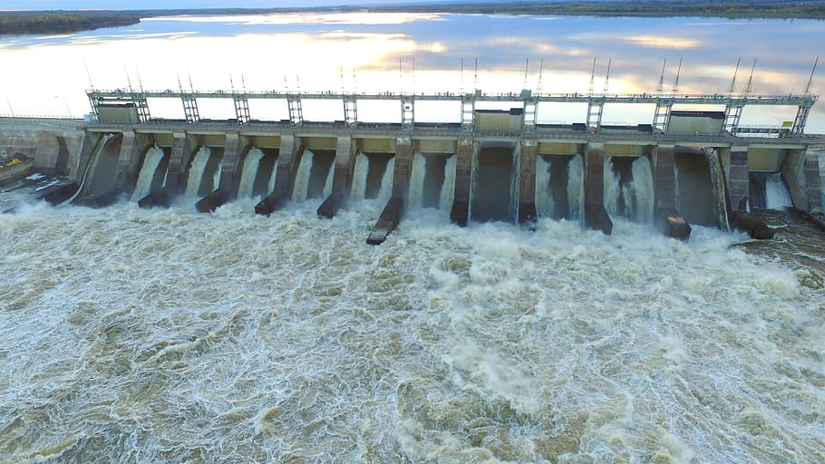 canada, pointe-fortune, water, sea, hydroelectric power, nature HD wallpaper