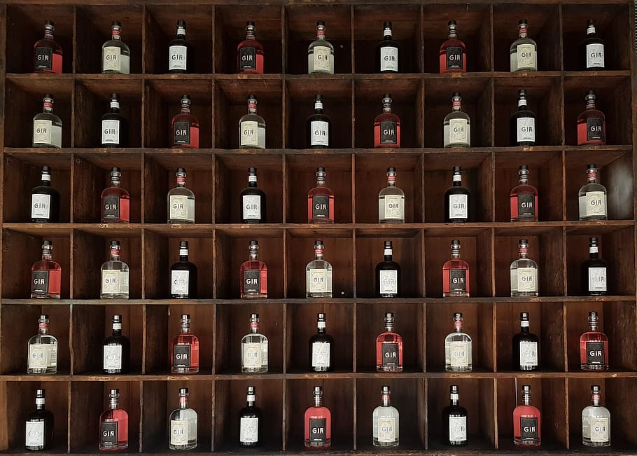 assorted liqueur bottle lot, australia, wildbrumby schnapps distillery HD wallpaper