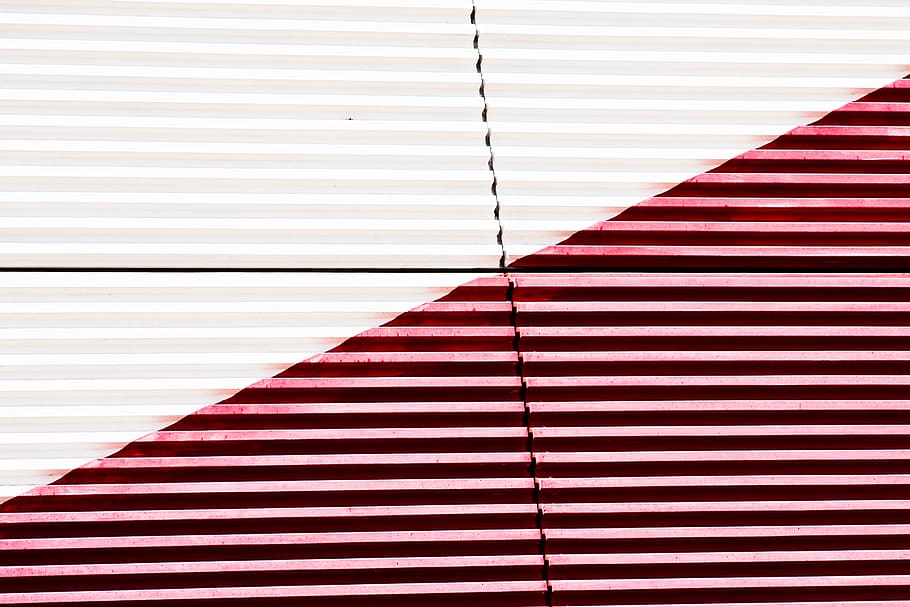 white and maroon galvanized iron sheet, home decor, window shade HD wallpaper