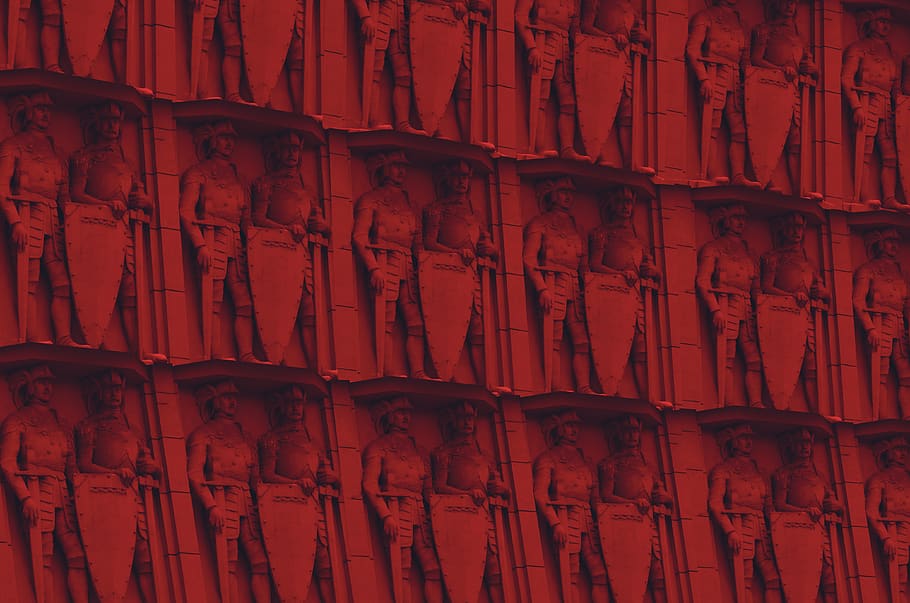 tribe warrior embossed artwork, human, person, town, metropolis HD wallpaper