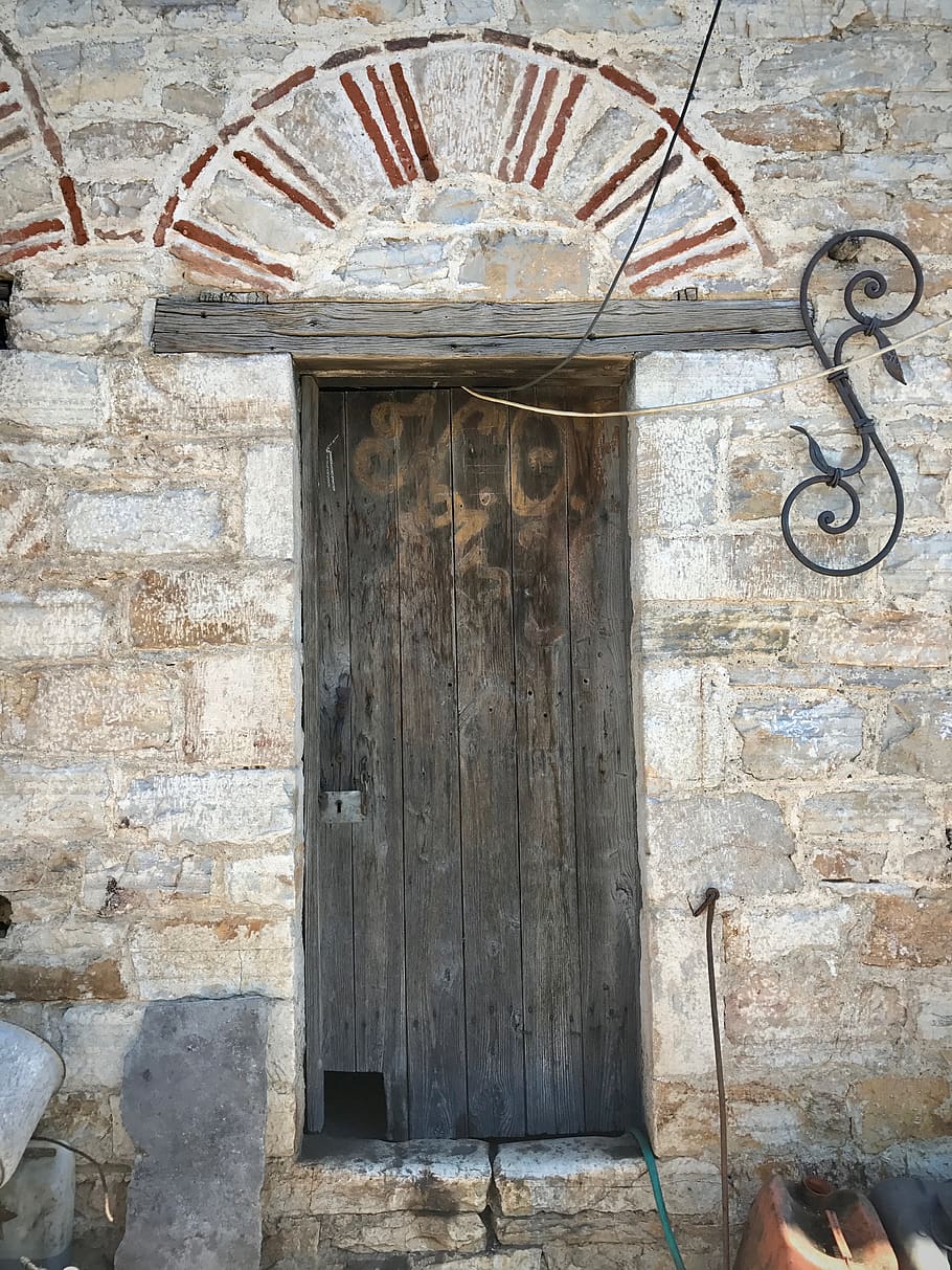 greece, mount athos, architecture, built structure, door, entrance, HD wallpaper