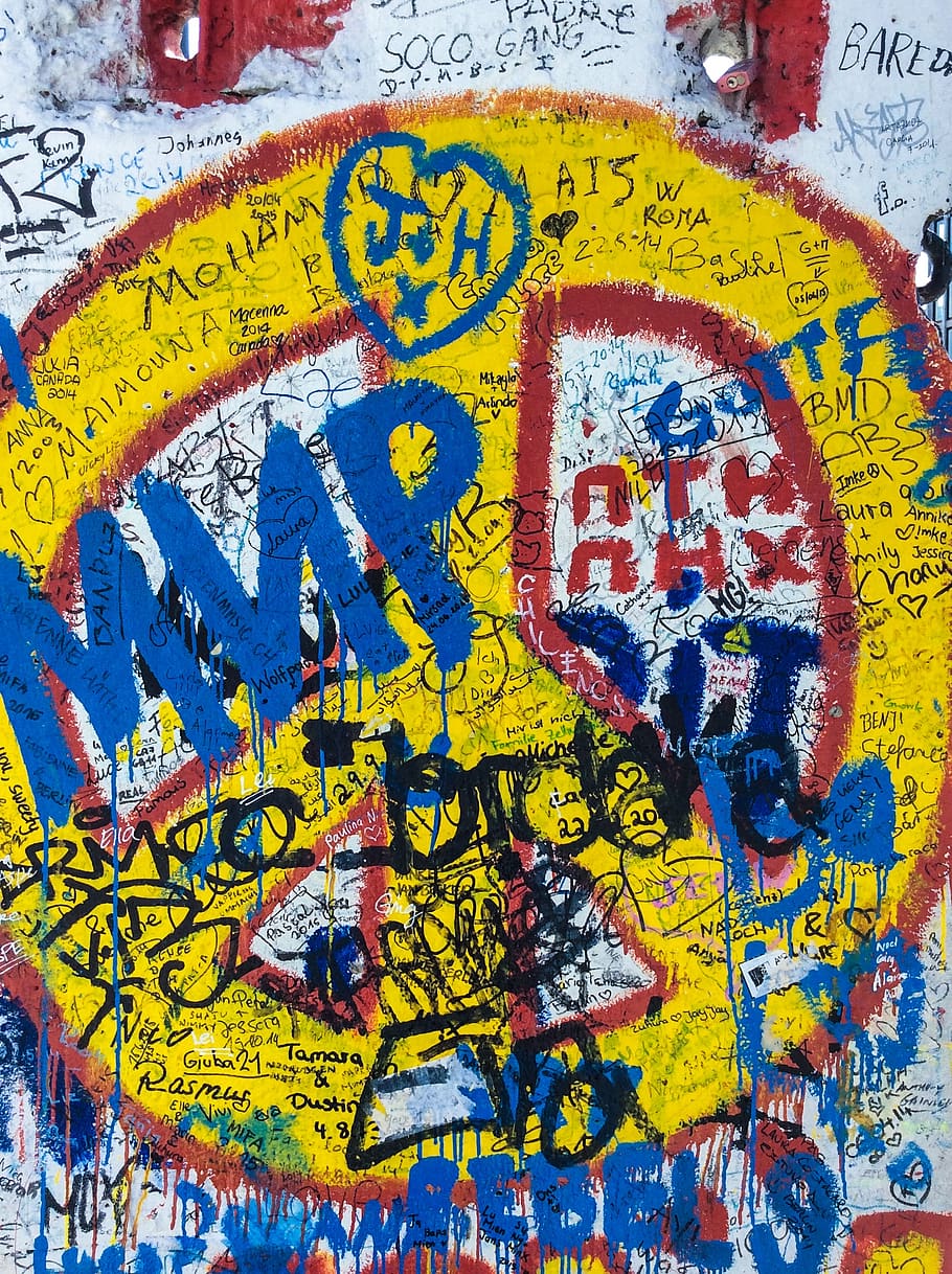 germany, berlin, potsdamer platz, text, full frame, multi colored HD wallpaper