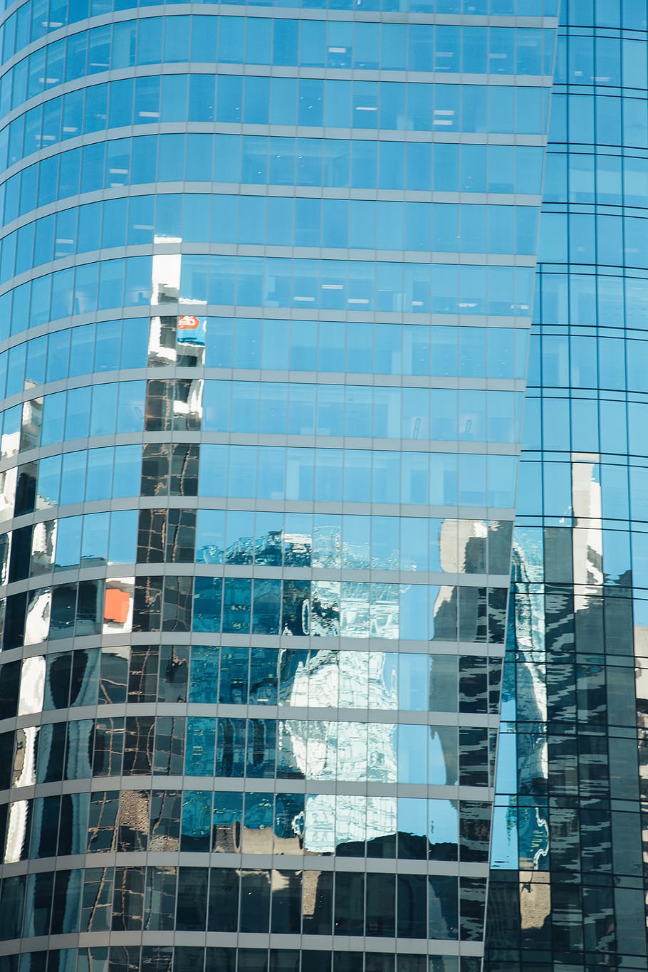city, reflection, vancouver, colour, blue, summer, glass, built structure HD wallpaper
