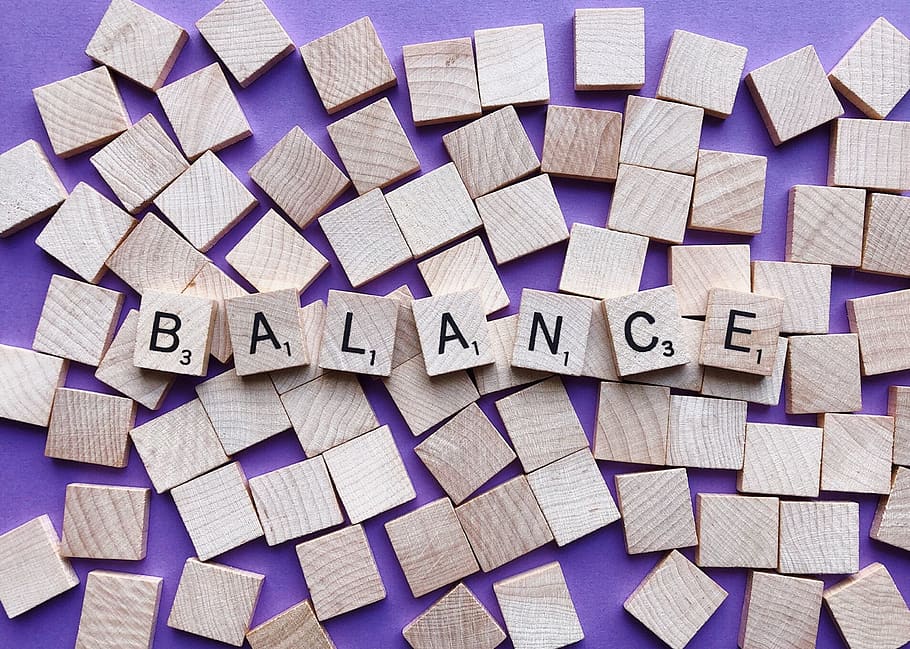 balance, word, harmony, equity, letters, large group of objects HD wallpaper