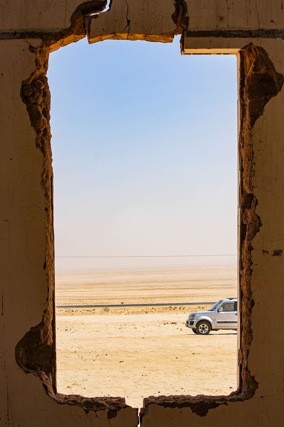 namibia, kolmanskop, view, frame, framed, outside, inside, line, HD wallpaper