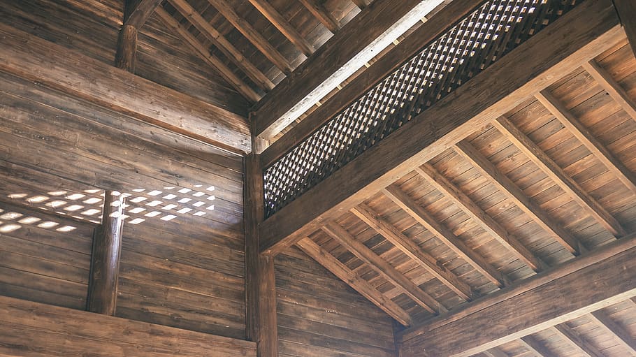 wood, loft, building, housing, attic, indoors, hardwood, architecture, HD wallpaper