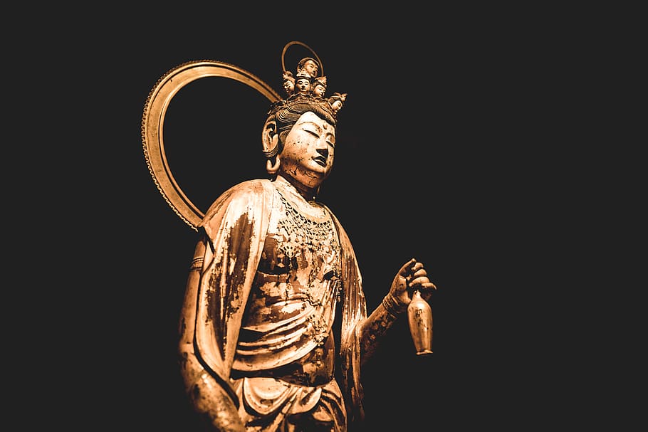 religious figure statue, worship, architecture, building, art, HD wallpaper
