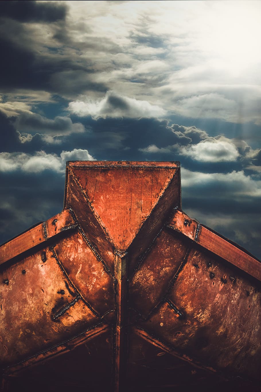 boat, clouds, sky, blue, summer, photo, boats, sail, atmosphere, HD wallpaper