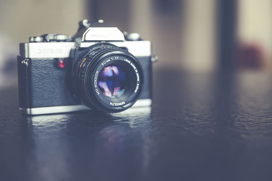 Focus Photography of Black and Gray Point and Shoot Camera, lens HD wallpaper