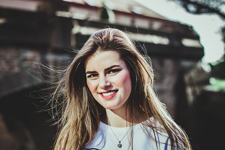 love, portrait, forest, summer, blue, headshot, smiling, young adult HD wallpaper