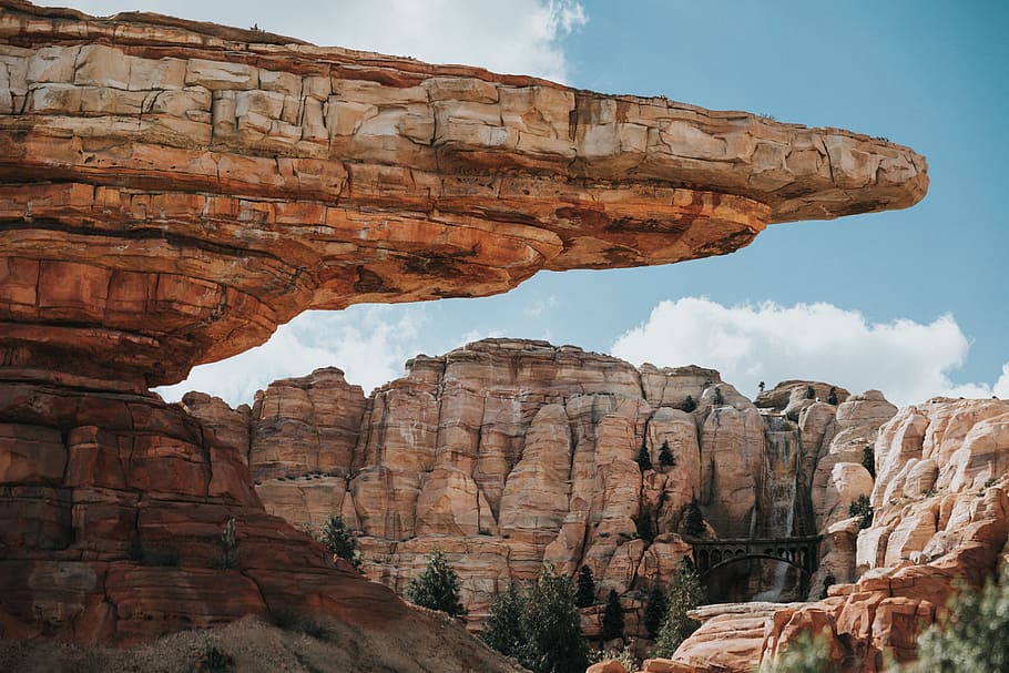 HD wallpaper: Grand Canyon, desert, wilderness, cliff, rock, bridge ...