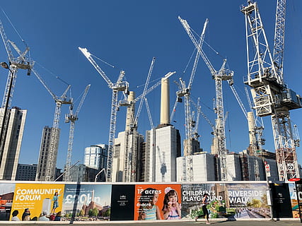 assorted books, person, human, construction crane, united kingdom HD wallpaper