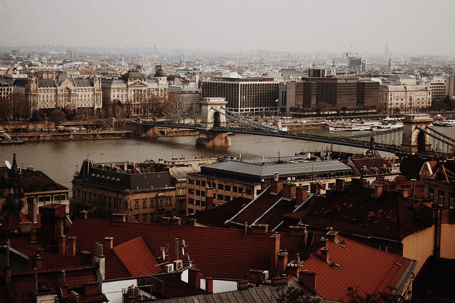 brown house, roof, landscape, outdoors, nature, budapest, scenery HD wallpaper