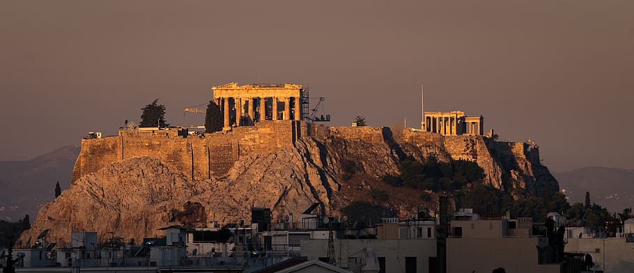 greece, athens, acropolis, parthenon, architecture, building exterior HD wallpaper