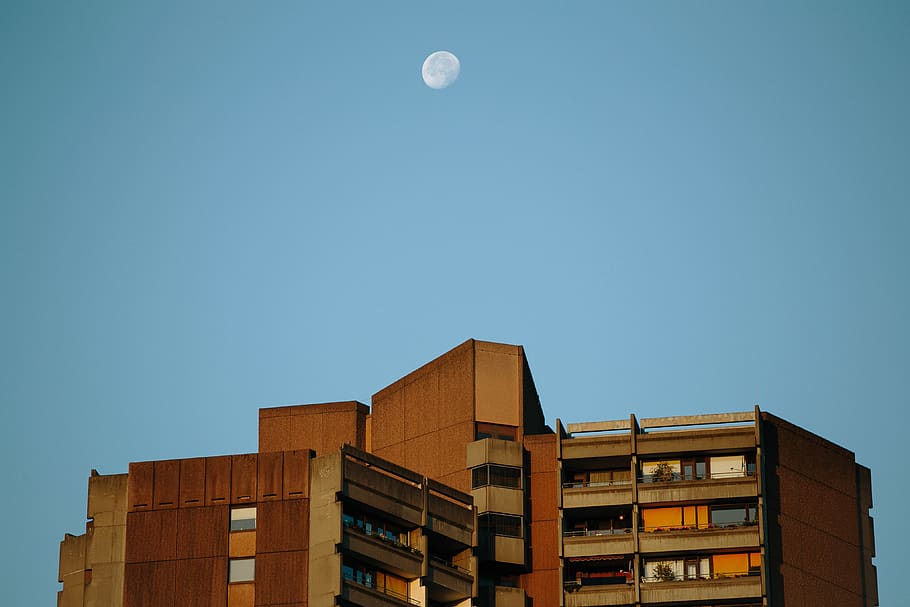 brown building under blue sky, nature, architecture, outdoors HD wallpaper