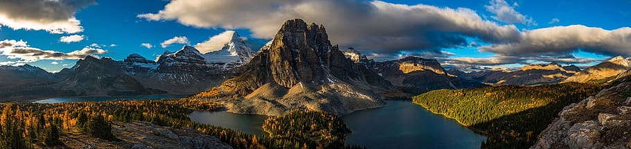 mountain, water, the scenery, sky, scenics - nature, cloud - sky HD wallpaper