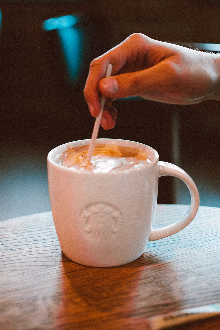 Person Stirring Coffee, beverage, caffeine, cappuccino, coffee mug HD wallpaper