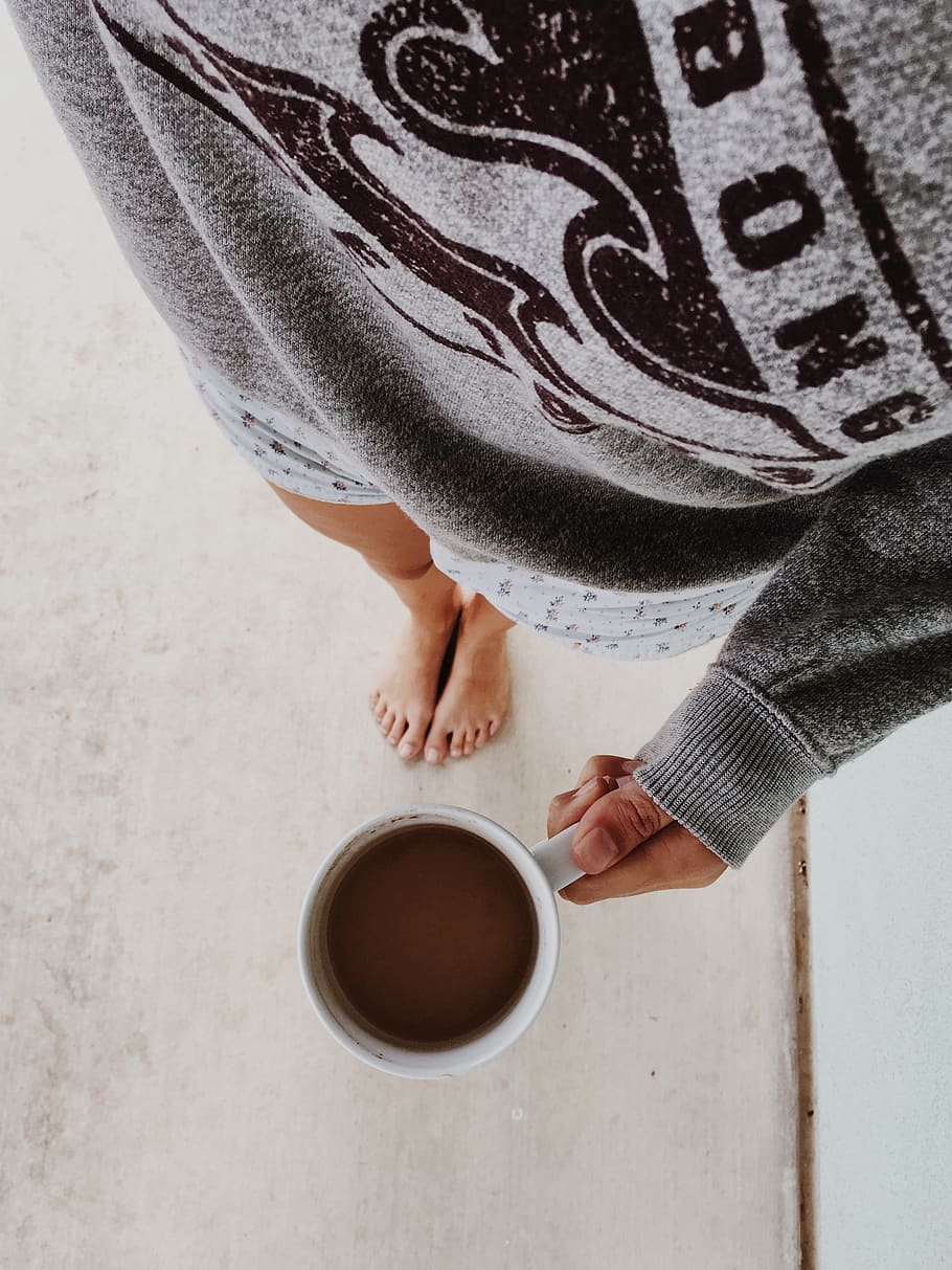 one person, mug, cup, drink, refreshment, coffee, coffee - drink HD wallpaper