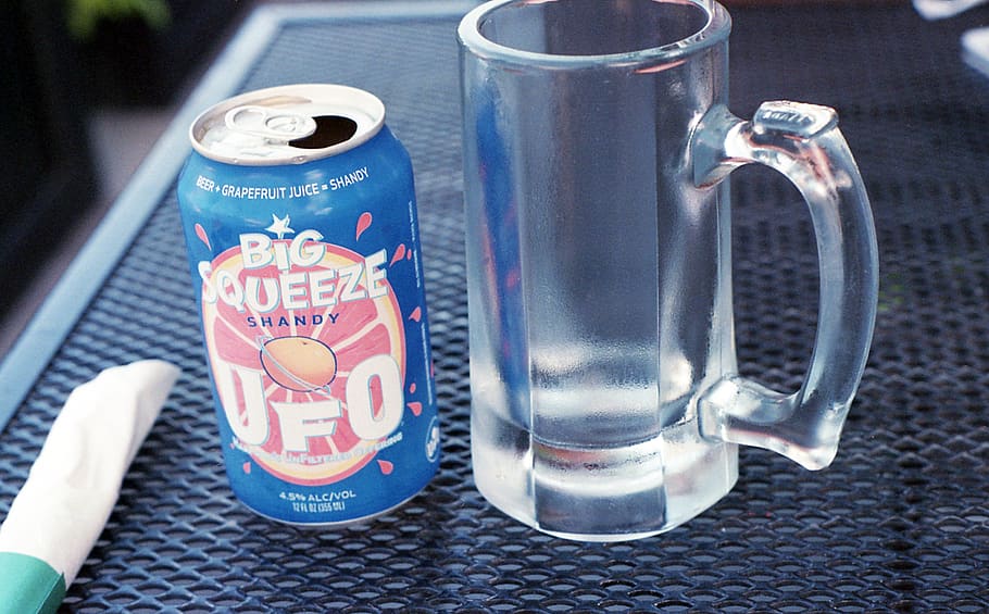 Photo of Mug Near Drink Can, alcoholic beverage, beer, close-up HD wallpaper