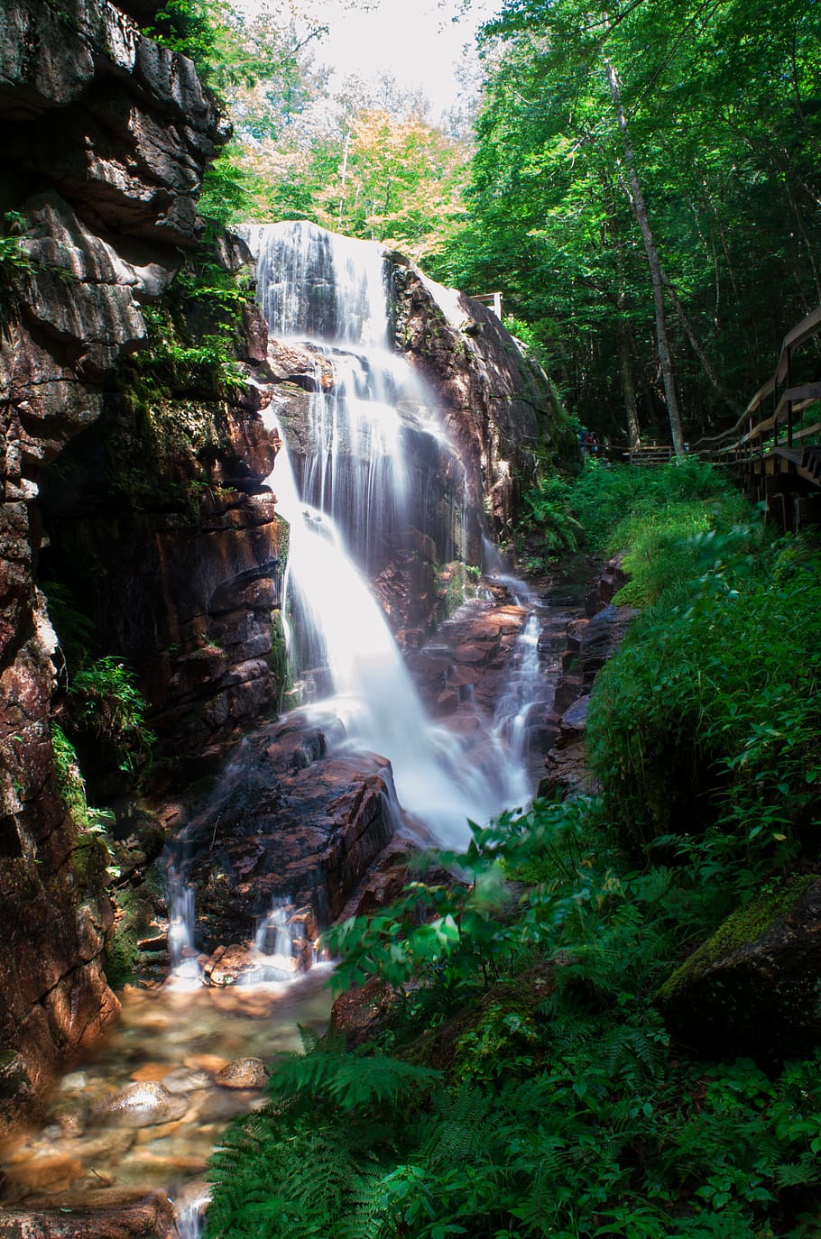 Time-lapse Photography of Flowing Water, beautiful, cascade, daylight HD wallpaper
