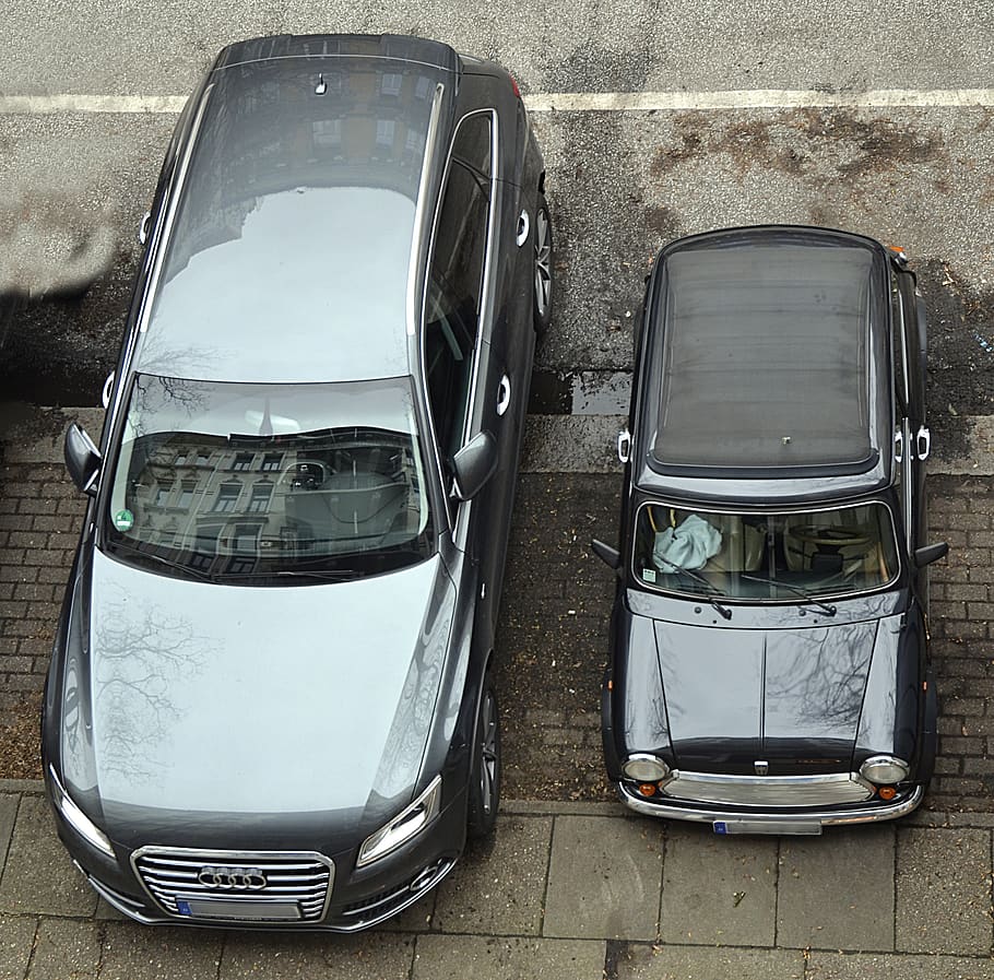 proportion, proportions, ratio, pkw, audi, mini, large, small HD wallpaper