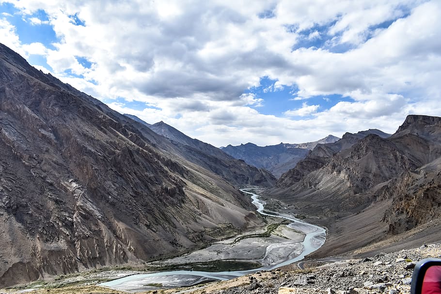 HD wallpaper: valley, leh, ladakh, river, mountains, india, incredible  india | Wallpaper Flare