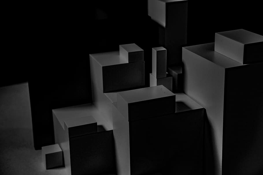 gray blocks, no people, indoors, architecture, in a row, pattern HD wallpaper