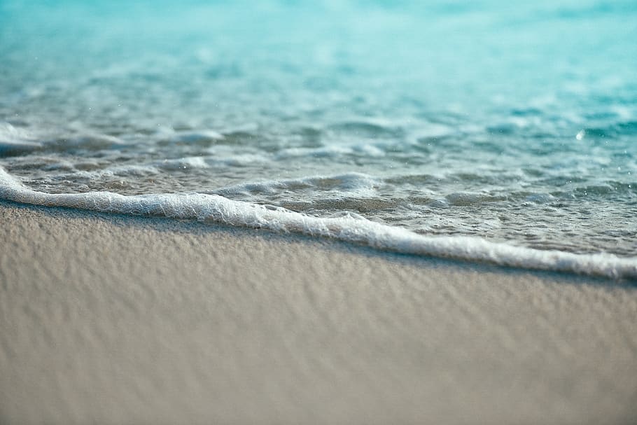 beach, sand, water, ocean, shore, waves, sea, summer, sunshine HD wallpaper