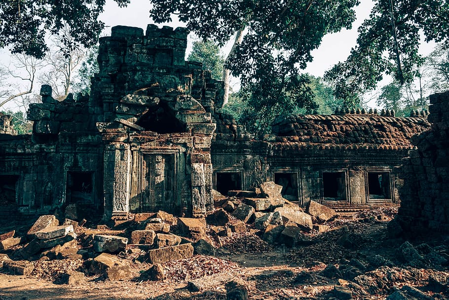 Brown Ancient Ruins, archaeology, architecture, art, asia, beautiful HD wallpaper