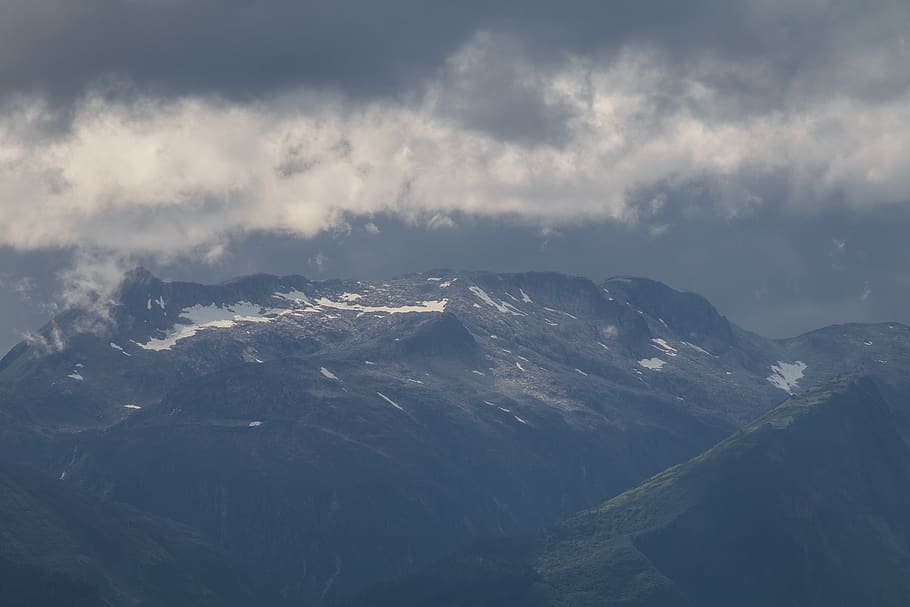 mountain, clouds, sky, landscape, mountains, nature, highlands HD wallpaper