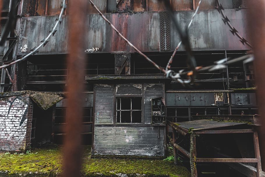 gray wooden barn, building, nature, outdoors, countryside, rural, HD wallpaper