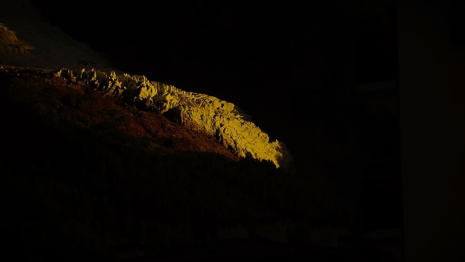 france, chamonix, night, no people, nature, rock, dark, rock - object HD wallpaper