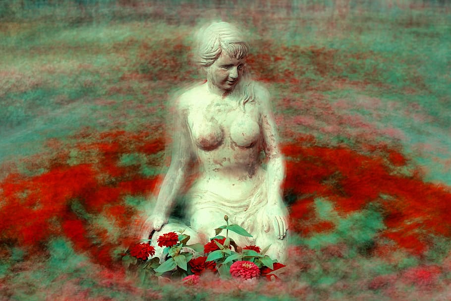 female statue, art and craft, male likeness, sculpture, creativity HD wallpaper