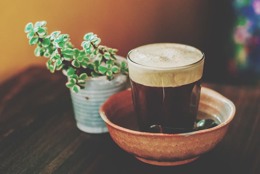 Photograph of a Glass of Drink, beverage, blur, caffeine, close-up HD wallpaper