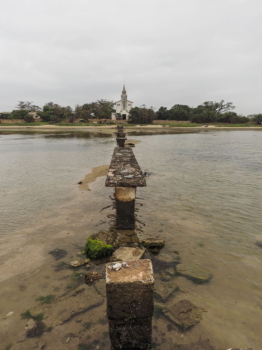angola, belas, mussulo, water, religion, nature, sky, architecture HD wallpaper