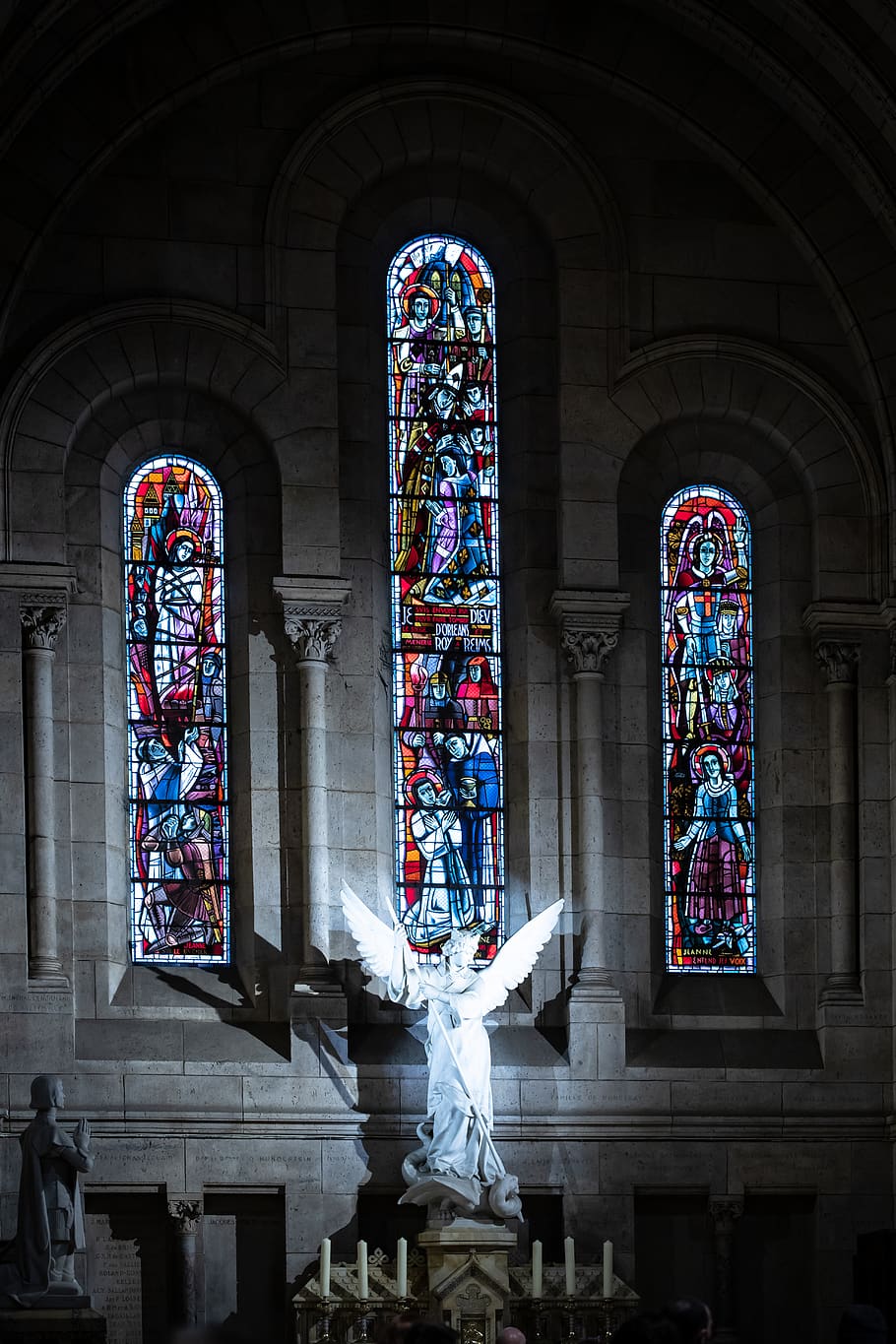 white angel statue, human representation, art and craft, architecture HD wallpaper