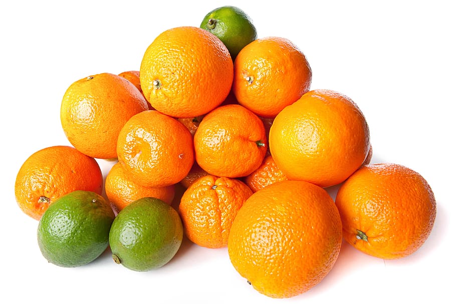 lime, lemon, mandarin, closeup, tangerine, clear, green, dessert HD wallpaper