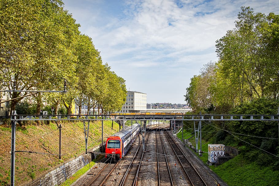 zurich, train, railway, sbb, travel, track, ffs, cff, rails HD wallpaper