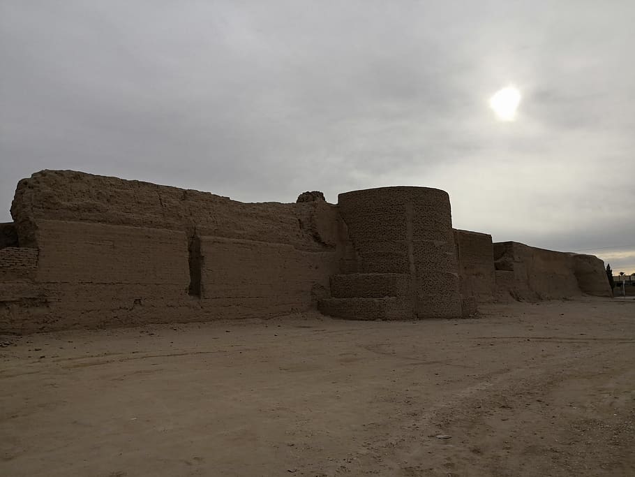 bunker, building, ground, iran, south khorasan province, tabas HD wallpaper