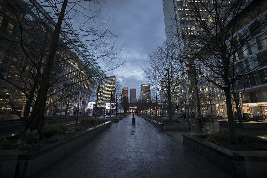 cloud, cloudy, city, construction, urban, building, building exterior HD wallpaper