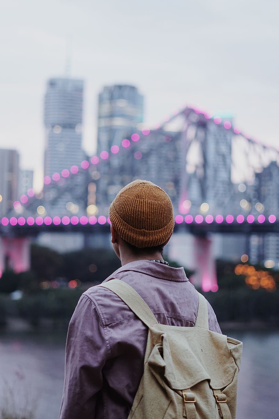 australia, brisbane, river, hispter, city, bridge, built structure HD wallpaper